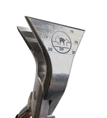 MASC Aluminium Falzzange, 60 mm, gerade/ 45° gebogen