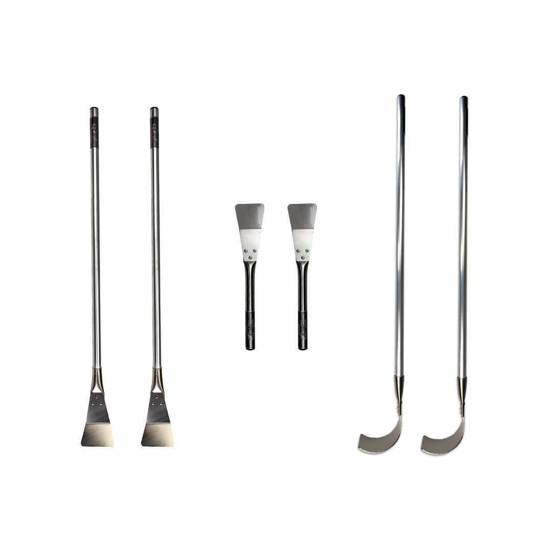 Flachdach Set 1 (2 x Flachdachkellen Set (30 & 100cm) + 2 x Rollenzieher)