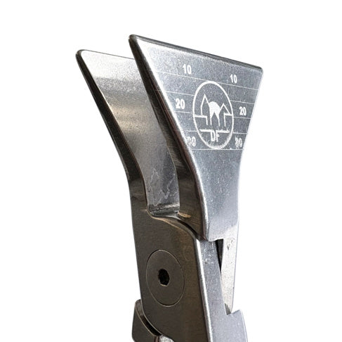 MASC Aluminium Falzzange, 60 mm, gerade/ 45° gebogen